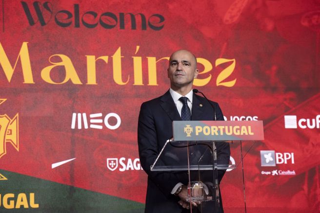 葡萄牙新任总教练罗伯托马丁尼兹。葡萄袍马（美联社）