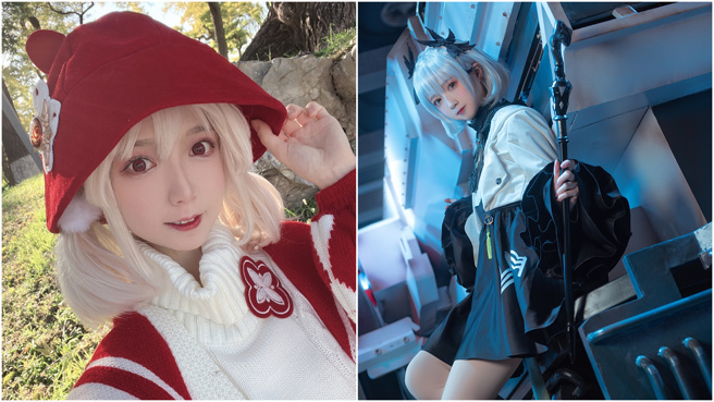 依川川多次扮演手遊「原神」裡的人氣角色。(圖／翻攝自依川川微博)