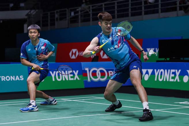李洋（左）、王齊麟（右）在馬來西亞公開賽首輪發揮不錯。（Badminton Photo提供）
