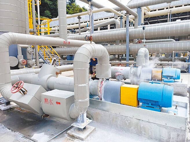 经济部公布10大地热潜力区，力拚2050年发电目标6.2GW。图为宜兰县清水地热发电厂。（本报资料照片）