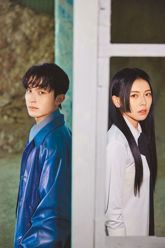 MIUSA（右）在新歌MV裡與男主角林暉閔有不少對手戲。（容易文創提供）