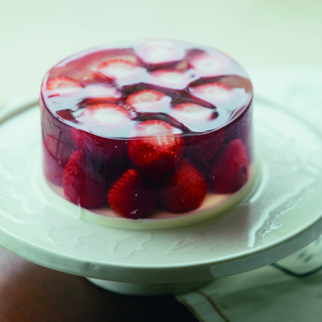 草莓奶酪冻。（摄影／蔡耀徵）
