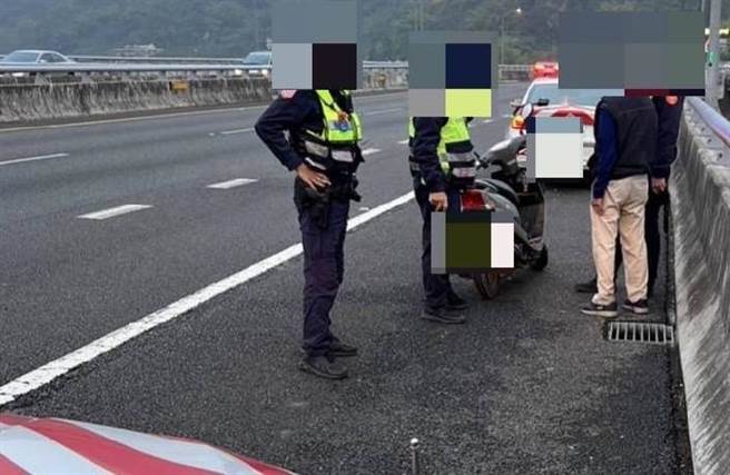 8旬阿公骑机车上国6逆向狂飙，见状用路人捏了一把冷汗急忙报案。（民眾提供／杨静茹南投传真）