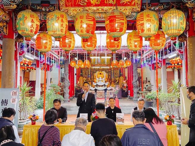 今（11日）在宜兰市昭应宫举办《宜兰县妈祖信仰研究》专书座谈会。（民眾提供／吴佩蓉宜兰传真）