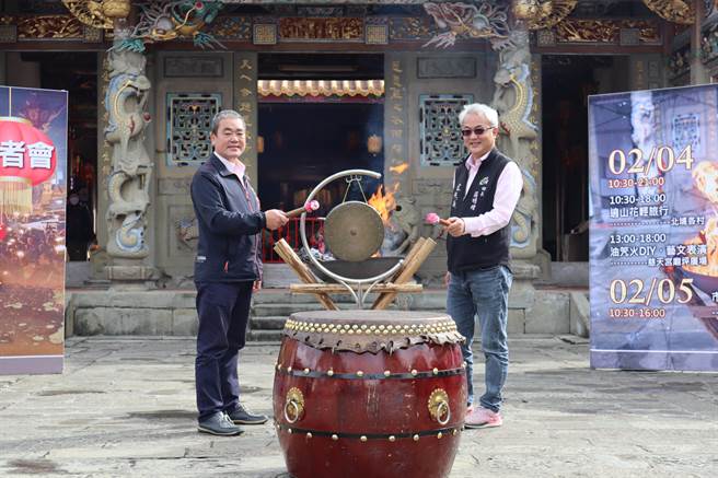 北埔特色之一的元宵活動正月15油笐火，將於2月4日登場，目前已有1500人報名參加。（邱立雅攝）