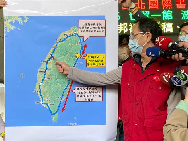 公路總局將暫時開放中橫公路，蘇花搶通前供小型車、中巴行駛，花蓮往台北車程約4小時。（陳祐誠攝）