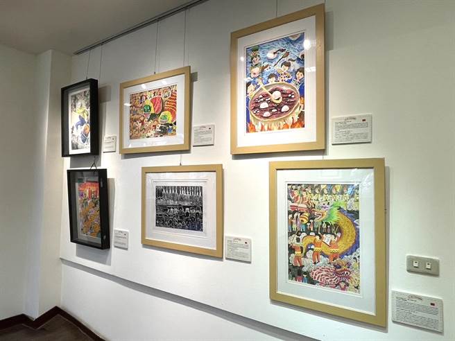 士林国小、士林国中学生多以周遭生活为出发点创作。（蔡佩珈摄）