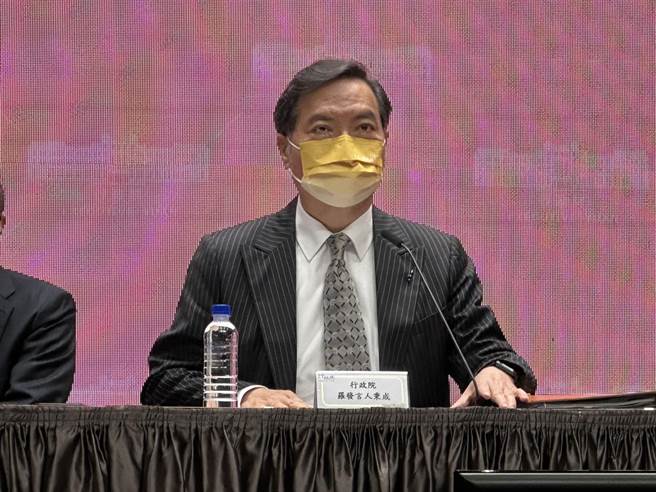行政院發言人羅秉成。（黃婉婷攝）