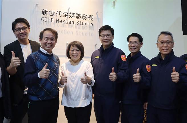 嘉义市警察局「新时代全媒体影棚」今揭幕。（吕妍庭摄）