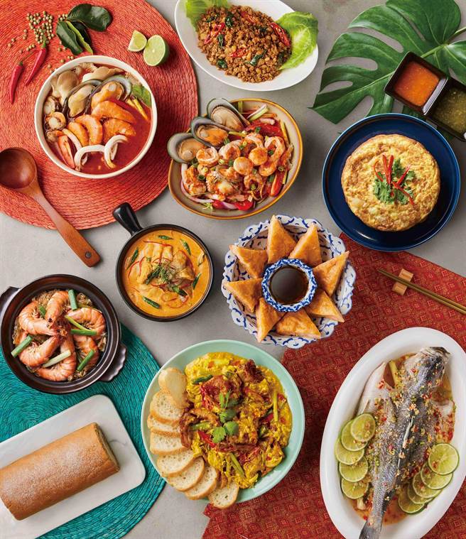 「飨泰多」推10菜1汤「迎新春泰团圆宴」年菜，6人份售价4688元。(飨宾餐旅事业提供)