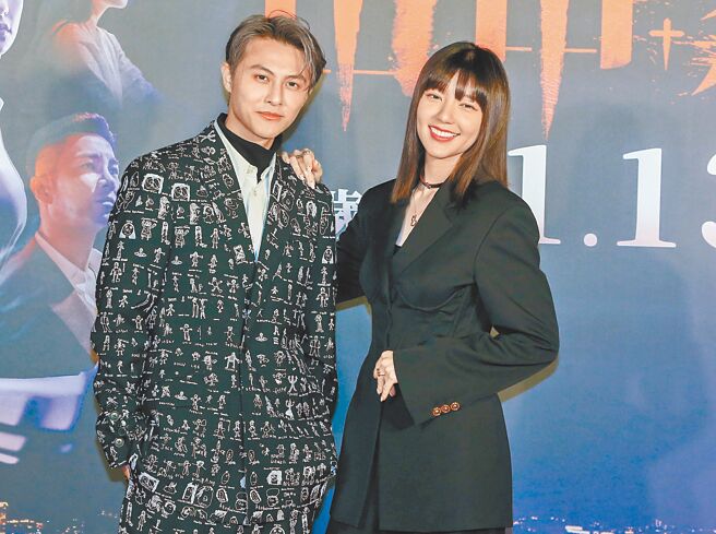 昨《山中森林》首映会是王子（左）跟郭雪芙爆绯闻后首次同框。（粘耿豪摄）