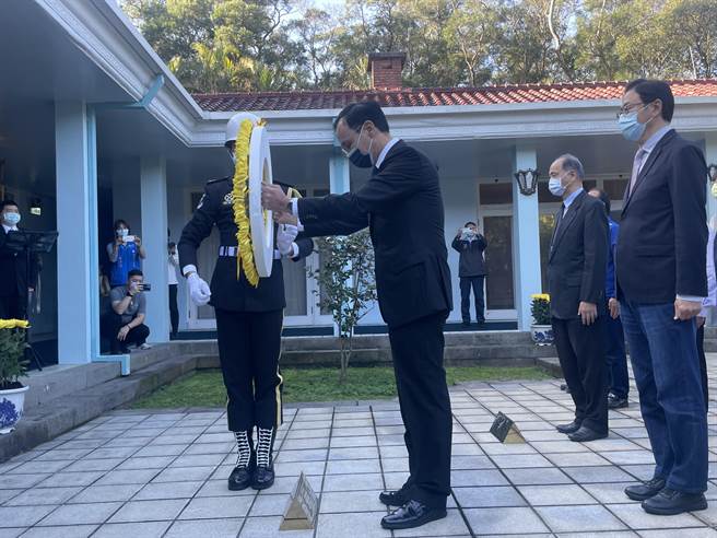 國民黨主席朱立倫今赴大溪謁陵。(呂筱蟬攝)