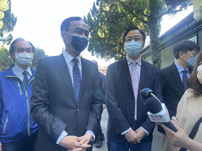 國民黨主席朱立倫今赴大溪謁陵。(呂筱蟬攝)