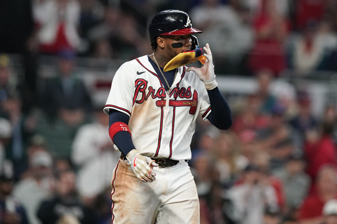 去年迎来大伤后首个完整赛季，小阿库尼亚尚未找回过往巅峰状态。(美联社)