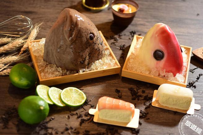 「普诺麵包坊」擅长研发拟真甜点，创意拟真蛋糕系列，坚绝不添加人工色素及香料（图／普诺麵包坊提供）