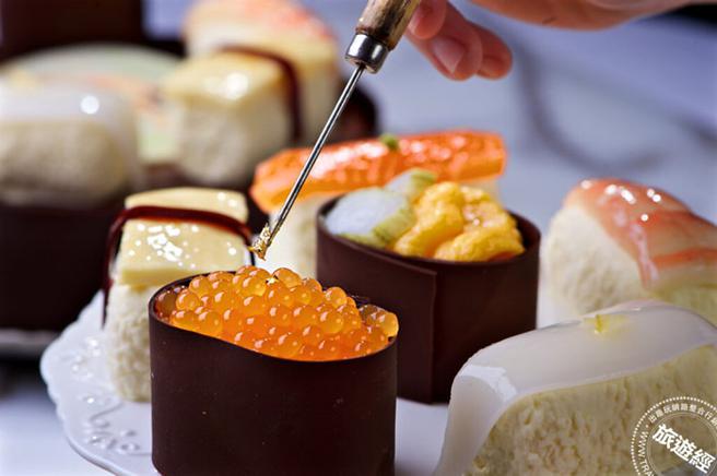 「普诺麵包坊」超逼真寿司系列，深受网美及年轻族群喜爱，更是约会聚餐的最佳甜点选择（图／普诺麵包坊提供）