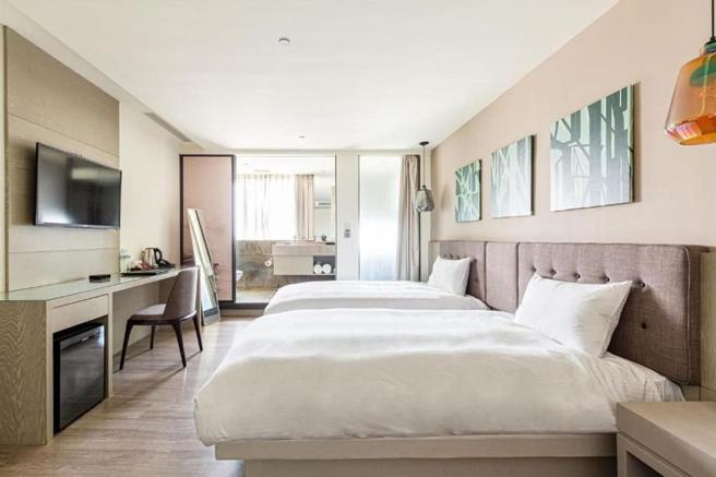 演唱會帶動高雄訂房熱；圖為高雄旅居文旅。（AsiaYo提供）