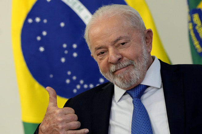 巴西总统鲁拉（Luiz Inacio Lula da Silva）。（图／美联社）