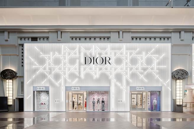 Dior全新改裝後的專賣店外觀。（Dior提供）