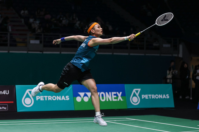 戴资颖在马来西亚公开赛女单8强直落2击败许玟琪。（Badminton Photo提供）