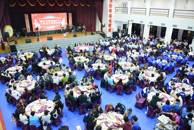 国训中心今天举办岁末联欢晚会。(国训中心提供)