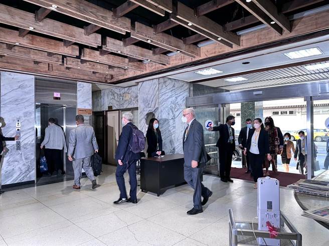 本次美方逾20人团队抵台，也创下近20年规模最大。（黄婉婷摄）