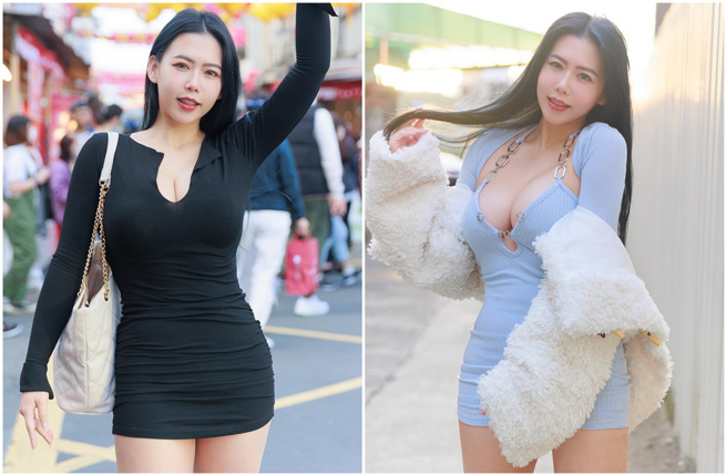 倪娜近来无罩激凸搭捷运引发话题。（图／崩坏的英文老师脸书）
