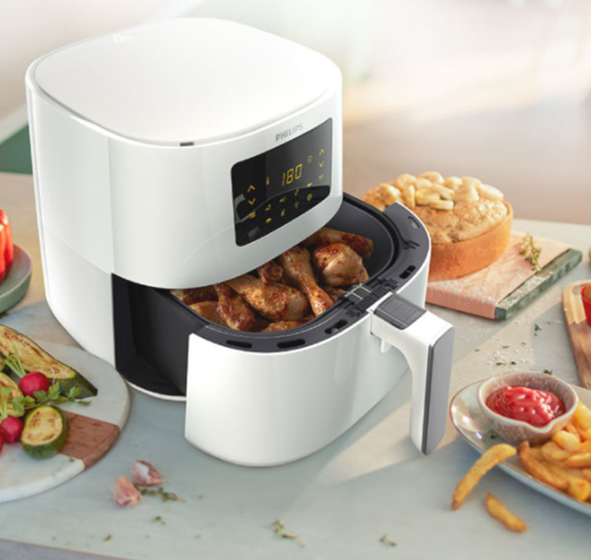 乐天市场上神脑生活的飞利浦健康气炸锅飞利浦健康气炸锅，原价5490元，特价4990元。（乐天市场提供）