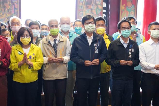 15日民進黨主席將由賴清德副總統接任，代理黨主席陳其邁盼民進黨團結。（高市府提供／楊舒婷高雄傳真）