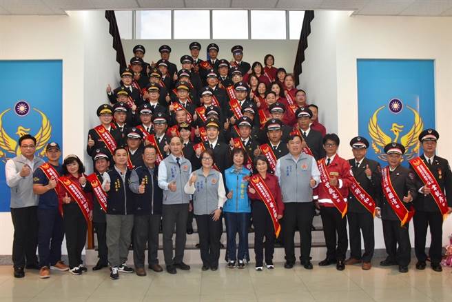 苗栗縣消防局14日慶祝119消防節。（苗栗縣消防局提供／謝明俊苗栗傳真）