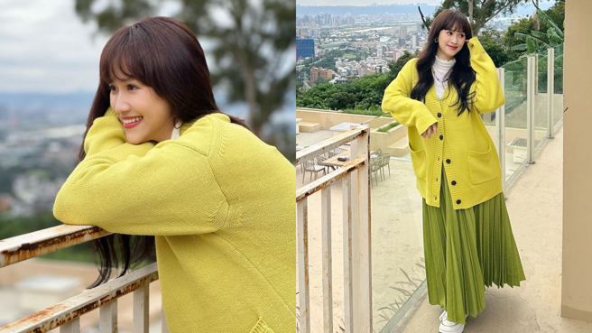 吴姗儒一身休閒打扮，看不出是8个月孕妇。(图/吴姗儒 IG)