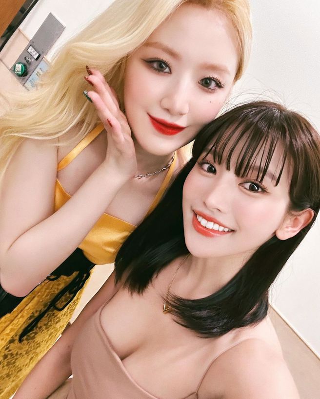 蔡瑞雪晒出与舒华的自拍。（图／snowbabyq Instagram）