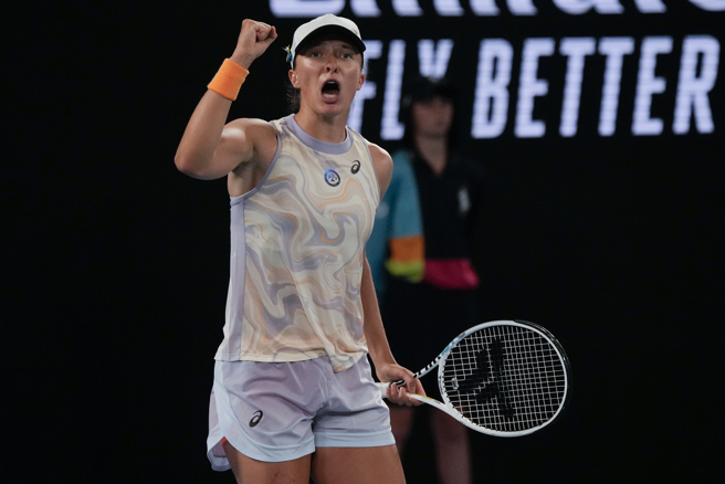 思薇雅蒂直落二收下澳網首輪勝利。（美聯社）