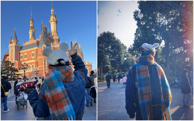 刘诗诗私下打扮相当低调。（图／微博@刘诗诗）