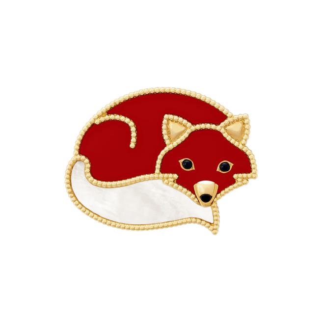 梵克雅寶Lucky Animals狐狸Fox胸針。（Van Cleef & Arpels提供）