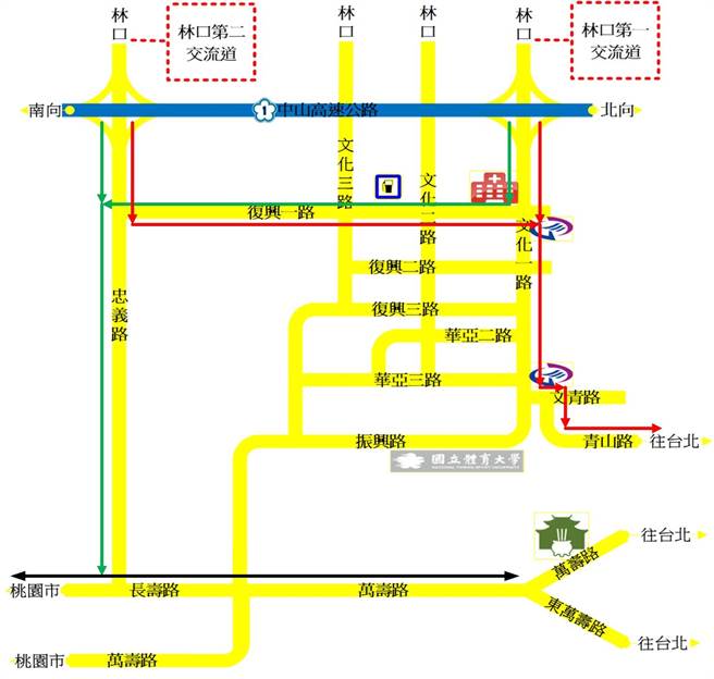 长庚转运站、寿山巖观音寺年节涌人潮，警加强疏导。(警方提供／蔡依珍桃园传真)