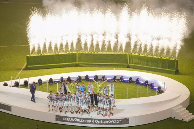 2022卡达世足赛颁奖典礼。（美联社资料照）