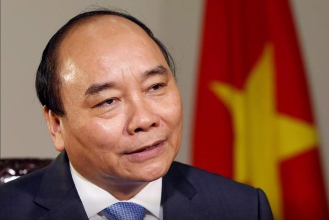 阮春福在2021年当上国家主席，在位仅两年就因腐败问题黯然下台。(图/路透社)