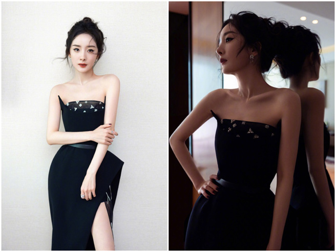 杨幂优雅出席百度沸点元宇宙之夜。（图／微博@嘉行杨幂工作室）