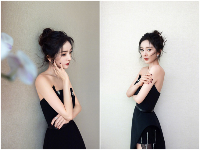 杨幂优雅出席百度沸点元宇宙之夜。（图／微博@嘉行杨幂工作室）