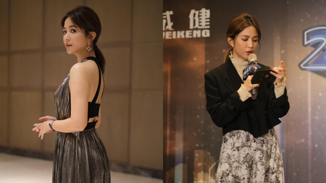 吳怡霈尾牙當天穿的2套服裝皆非常漂亮。(圖/吳怡霈 FB)