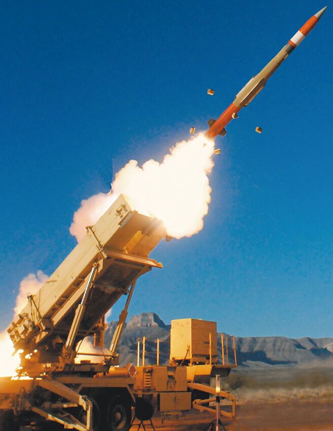 美国计画对台出售100套爱国者三型增程型飞弹（PAC-3 MSE），可有效强化飞弹防御能力，图为爱国者三型防空飞弹（PAC-3）。（摘自洛克希德马丁公司官网）