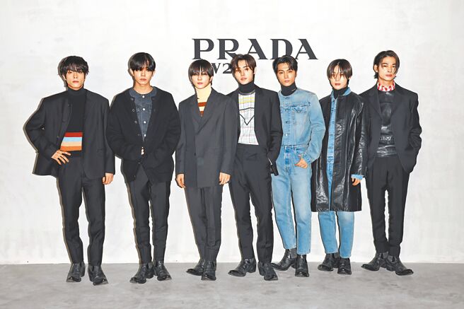 Prada邀請南韓男團ENHYPEN出席2023秋冬男裝大秀。（Prada提供）