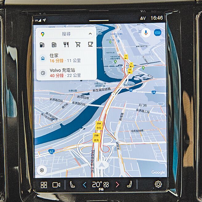 Google车载资讯娱乐系统。（陈大任摄）