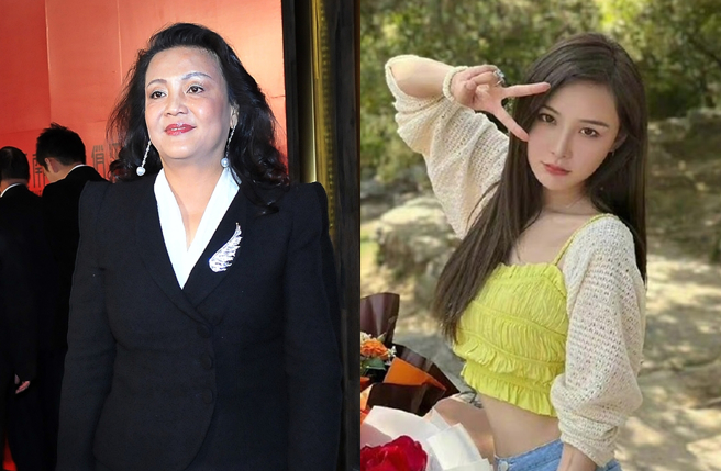 张颖颖（右）最近连日炮轰张兰与汪小菲一家。（图／中时资料照片；翻摄自会火微博）