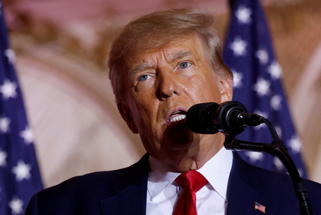 美國前總統川普。（圖／路透社）