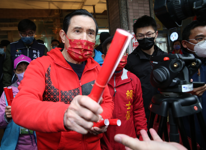 前總統馬英九親筆書寫春聯獲好評。（資料照,陳君瑋攝）