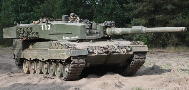 豹2坦克是北约数量的坦克，因此最容易拨付给乌克兰。(图/KMW)