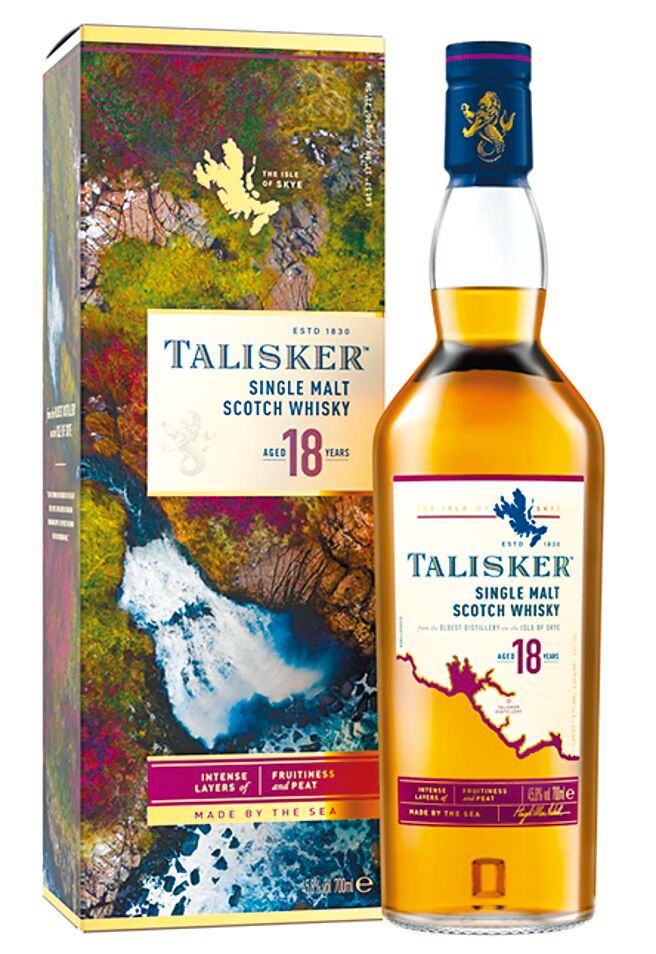 泰斯卡18年單一麥芽威士忌，3990元。（Talisker提供）飲酒過量 有害健康