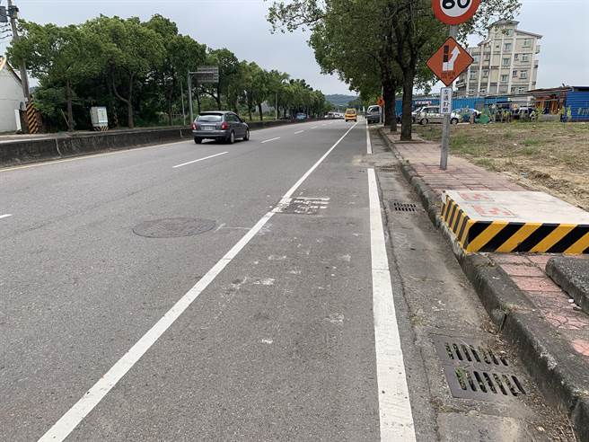 头份市正兴路人行道改善工程业已完工。（头份市公所提供／谢明俊苗栗传真）